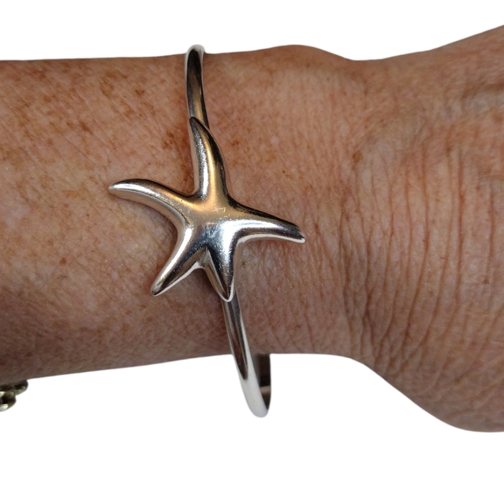 Dancing Starfish Bracelet Sterling Silver 925 - Picture 3 of 10